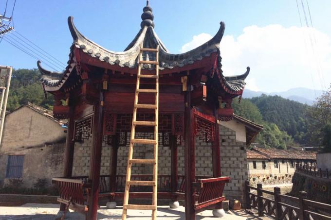 中国の寺院の物質的な灰色の鉄片屋根瓦unglazed 4