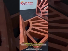 テラ コッタ赤い粘土の空の煉瓦屋外スクリーンの壁の微風のブロック