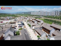 寺院によって艶をかけられる粘土の屋根瓦の望楼の繁文の屋根瓦