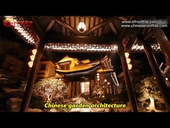 アジア パビリオンのUnglazed中国の粘土の屋根瓦の灰色型のマットの寺院の平たい箱