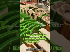 耐久の中国の寺院の屋根瓦は陶磁器の屋根瓦を計算するドラゴンの設計を艶をかけた