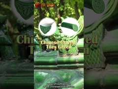 古代 の 寺院 陶器 材料 滑らかで 明るい 表面 を 持つ 中国 製 グラス 型 屋根 タイル