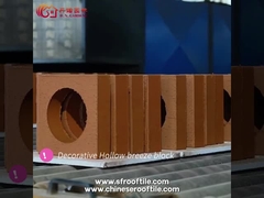 庭の塀のための赤い装飾の壁の換気の陶磁器の空の煉瓦