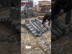 自然な灰色の中国の粘土の屋根瓦の従来の設計