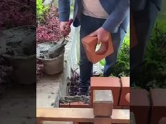 壁用セラミック中空レンガの設置