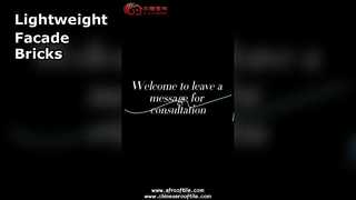 発泡セラミック中空レンガファサードパネル壁ブロック