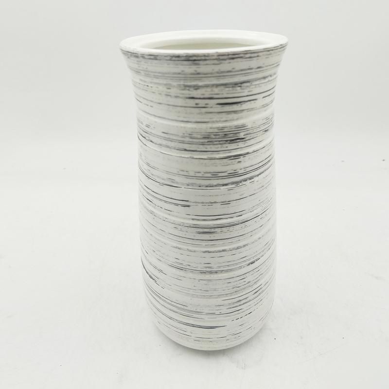 オーダーメイド 農家の装飾 陶器の花瓶 石器の手描き 手工 家庭装飾のための花瓶