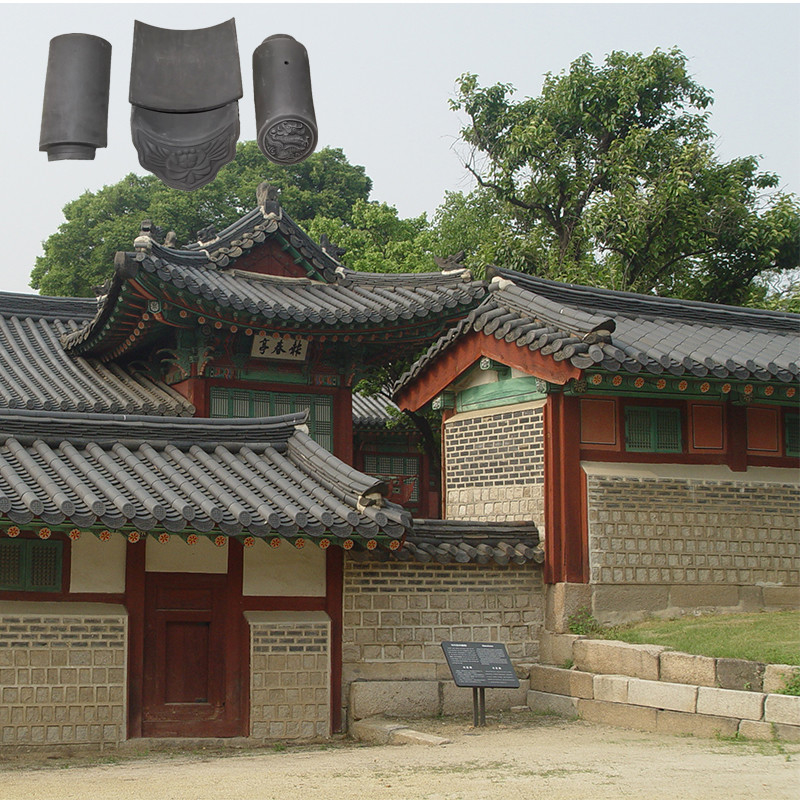 古代中国のテラコタ屋根タイル 伝統的なアジア様式 ホテル ヴィラのための粘土屋根材料