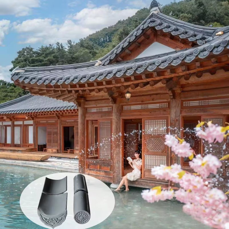 凍りつきに耐える粘土材料 中国様式 建材 陶器 屋根タイル 粘土 焼いた平面屋根タイル マレーシアへ