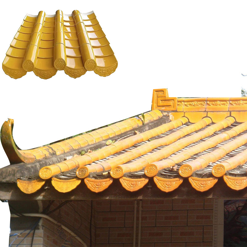 伝統的なテラコタの中国寺院屋根タイル 180*180mm 平面タイル セラミック 歴史的復元