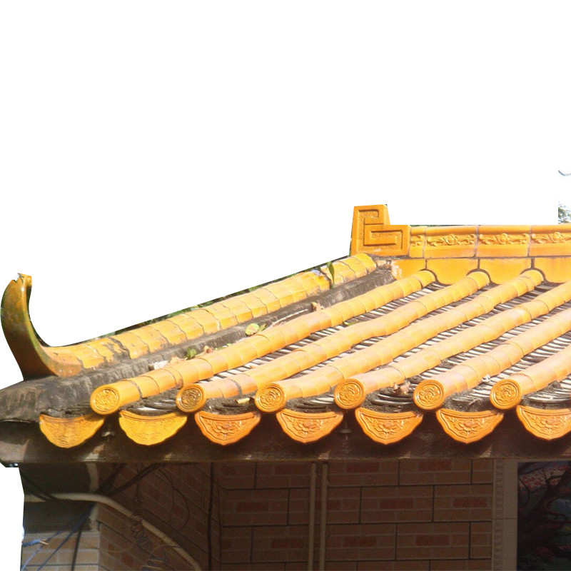 伝統的なテラコタの中国寺院屋根タイル 180*180mm 平面タイル セラミック 歴史的復元
