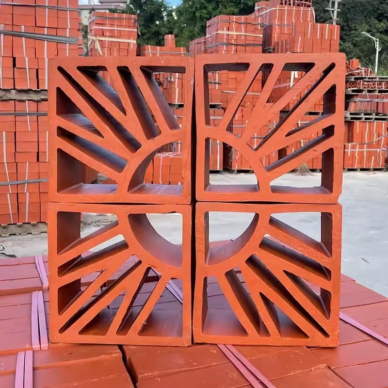 外壁 レッドブリック 学校 建物 装飾 材料 テラコタ 壁 ブリーズ ブロック