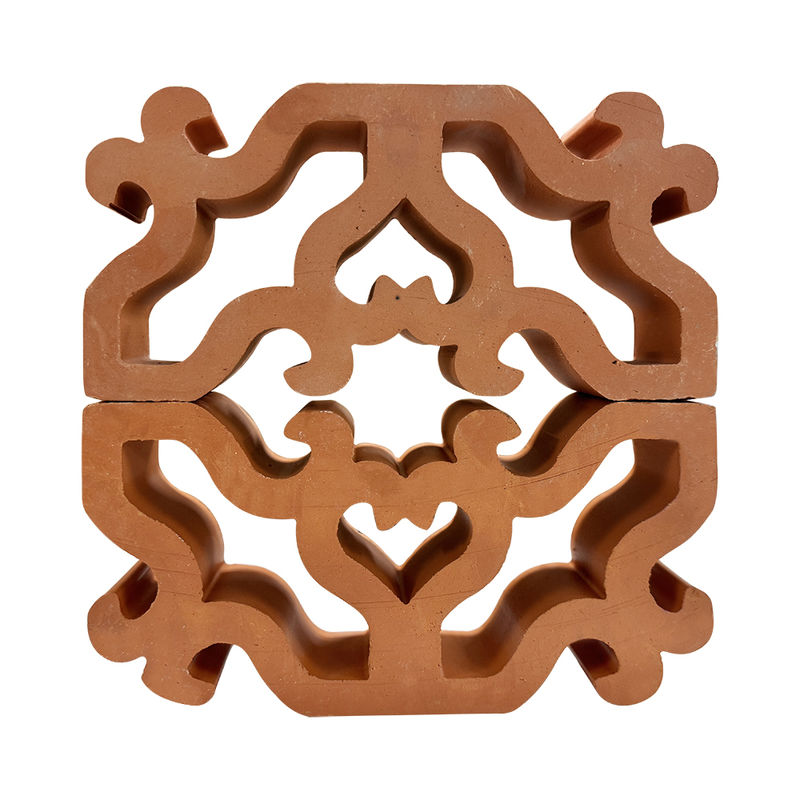 建設用粘土 赤色 ブリーズブロック 装飾用 多孔質レンガ 壁仕切り