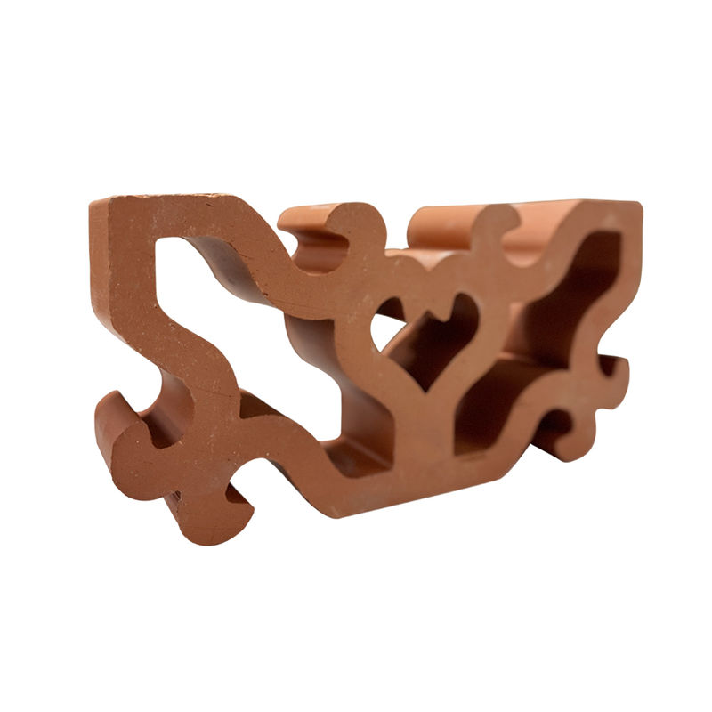 建設用粘土 赤色 ブリーズブロック 装飾用 多孔質レンガ 壁仕切り