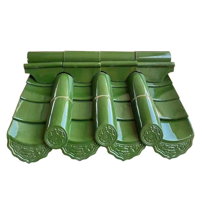 レストランホテル寺院の屋根用のアジア風本格アンティーク中国釉薬瓦