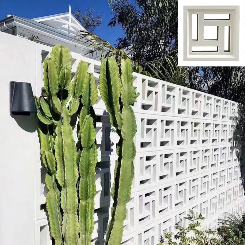 現代のセメント ブリーズブロック 外壁のタイル 複数の形とサイズ 建物のコンクリートブロック