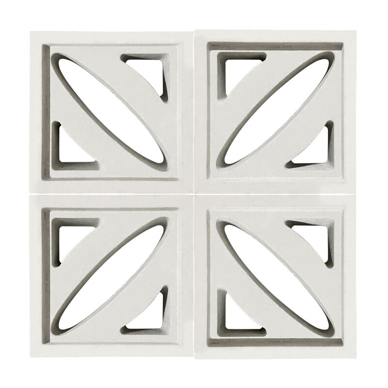 庭の壁のスクリーンタイル セメントブリーズブロック スタイリッシュなパーティションとアクセントウォール用のプレキャストコンクリートの穴あきグリッド/レンガ