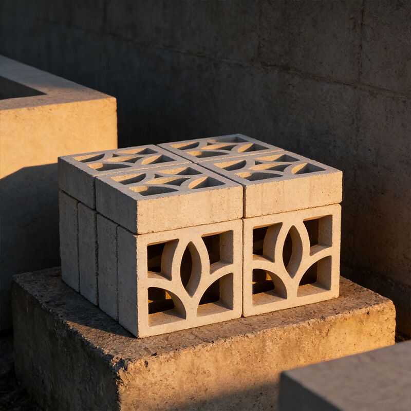 ミニマリスト線形シリーズ ホワイトコンクリートスクリーン ブリーズブロック シメントコンポーネント 現代の玄関のためのレンガ