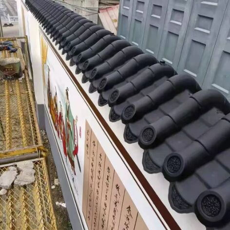 中国PPプレハブ屋根シングル簡単設置住宅壁防水材人工プラスチック屋根瓦