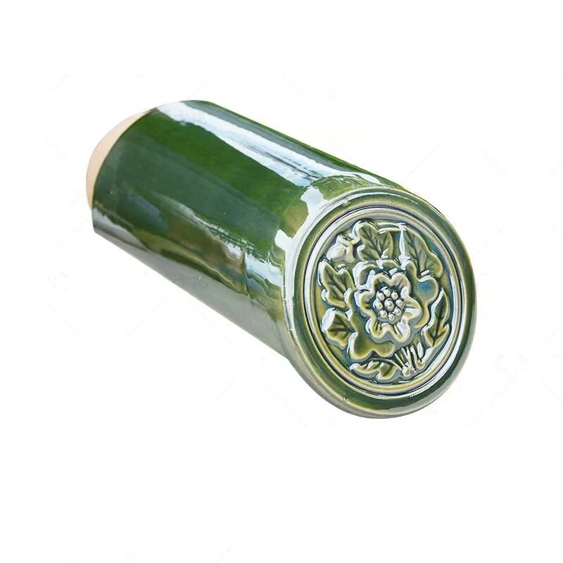 緑色屋根デザイン フィリピン 低価格 穴あき瓦 古代中国風屋根用