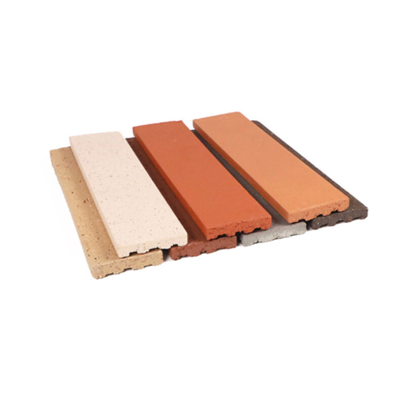 スプリット・フェイス 粘土レンガ 壁カバー 角型タイル 薄いレンガ 固体 屋外建築のための色々な 壁 エステティクス&保護