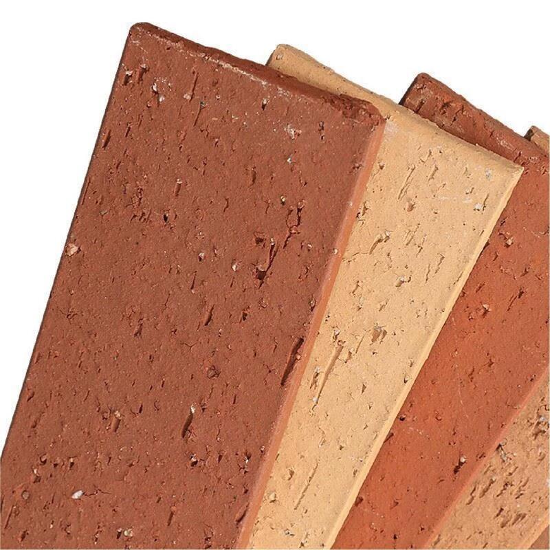 Brick Clay Building Brick Wall Face Thin Brick Kiln Fired Split Face Brick for Exterior Wall Villas Apartments