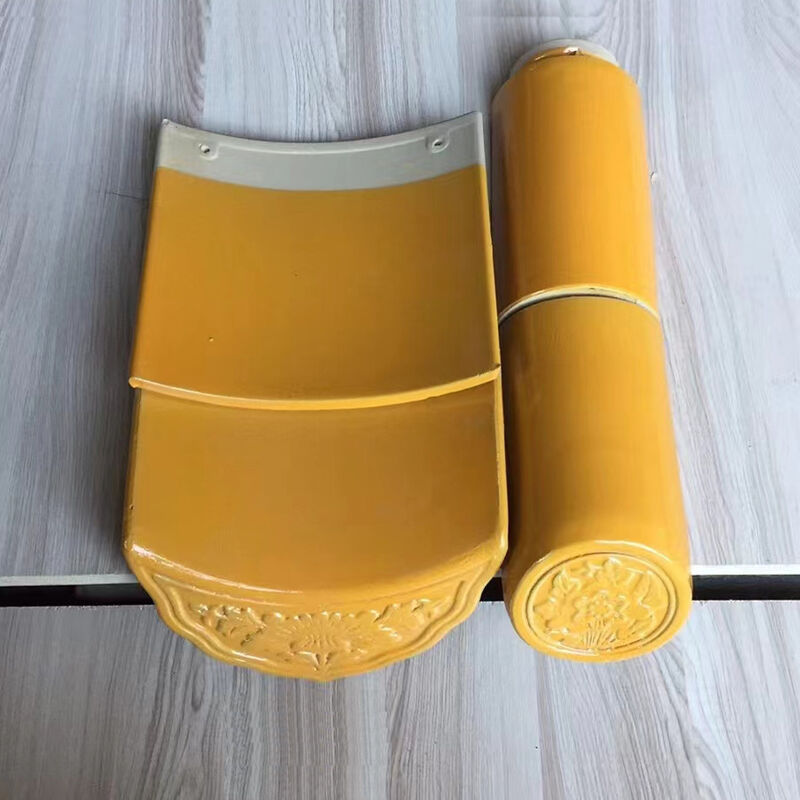 伝統的な中国様式のガラスのタイル 庭園用陶器の輝かしい屋根タイル 景観建築 寺院パビリオン 茶屋 文化文化センター