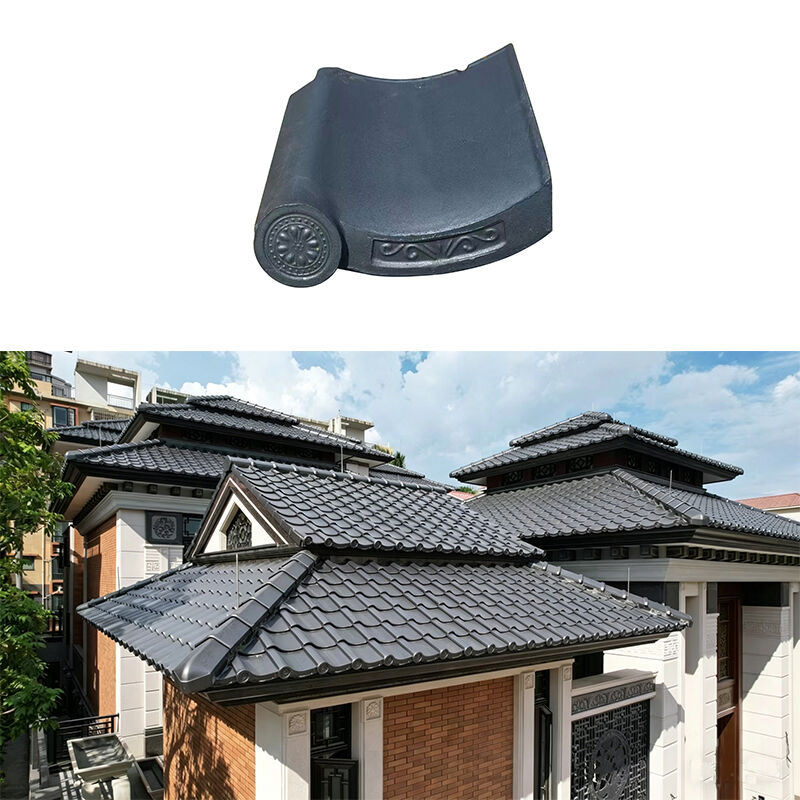 アジア様式 日本製 土の屋根タイル 伝統的なタイル 耐久性 防水 機械 寺院庭園 ヴィラ 屋根