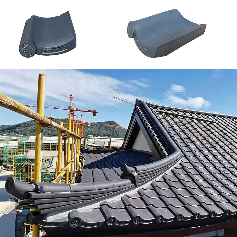 zanwa メーカー 日本風 中国風 ヴィラ屋根瓦 セラミック瓦 卸売 竹模様瓦