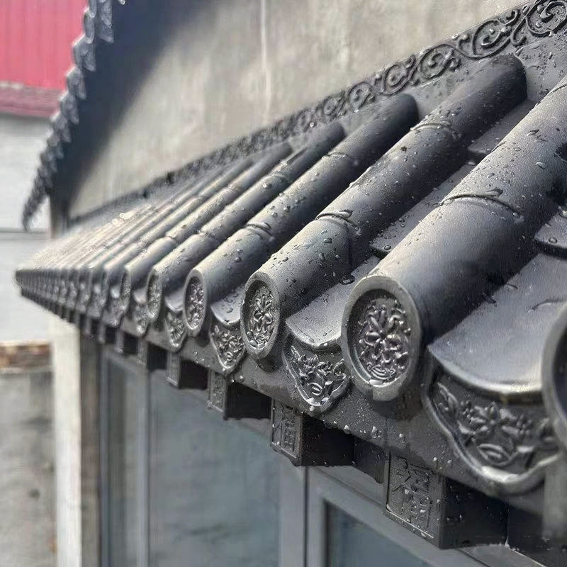 Antique Chinese Style Anti-Corrosive Plastic Roof Tile Lightweight Corrugated Sheet PP Roof Shingle for Residential House Renovation