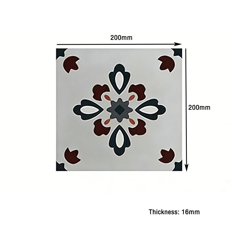 Custom Chic Cement-Patterned Flooring Tiles For Modern Spaces Kitchen Bathroom Toilet Matte Floor Wall Tile Formaldehyde Free