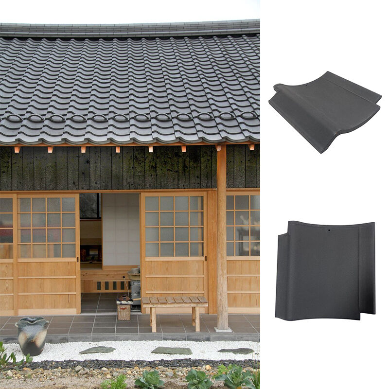 和風住宅・茶室建築用、伝統的な日本の瓦屋根瓦 J型陶器瓦